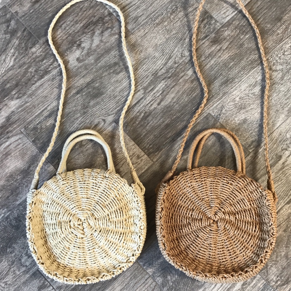 Cream tote cross body